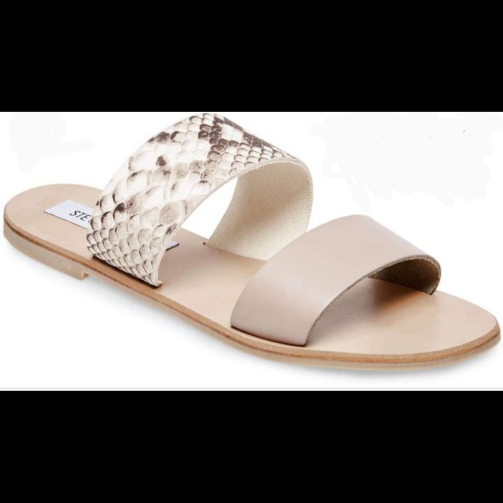 Steve Madden "Carena" sandals snake print